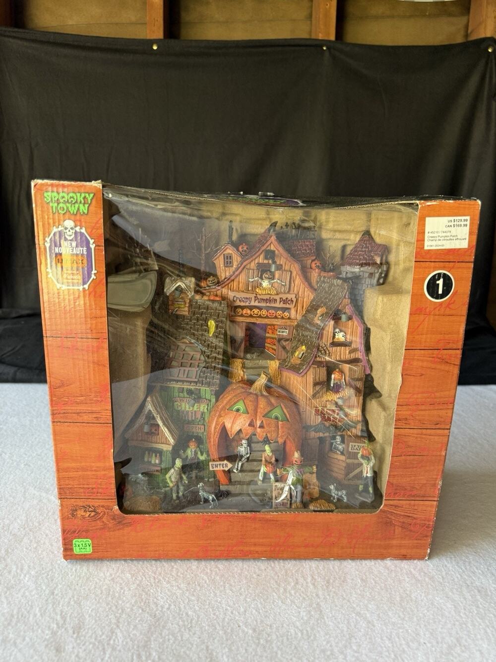 Lemax Spooky Town Halloween Village Creepy Pumpkin Patch 45210 Old Barn Facade